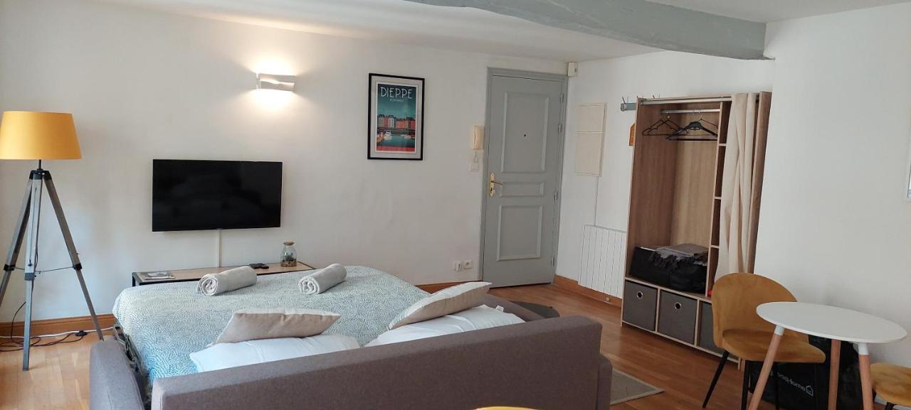 Beau Studio Cosy Calme En Face Du Port Sur Le Quai Daire Dieppe Dış mekan fotoğraf